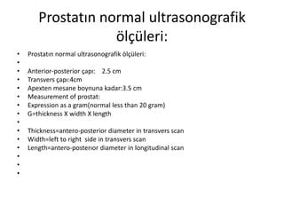 ideal prostat ölçüleri